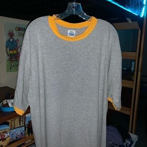 Vintage delta Yellow lining tee